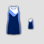 Womens Sublimated Sports Dress with Side Panels